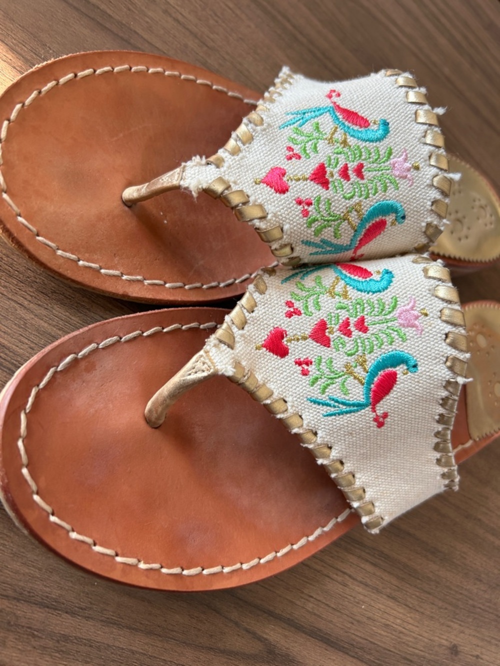 Jack Rogers Parrots Dress Sandals sz 8.5MJack Rogers Parrots Dress Sandals sz 9 - Picture 5 of 7